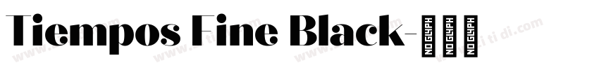 Tiempos Fine Black字体转换